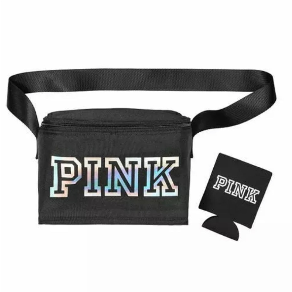 Victoria's Secret Pink Black Cooler Lunch Box Bag